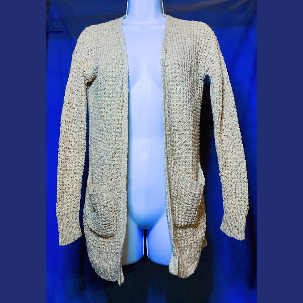 beige knit sweater